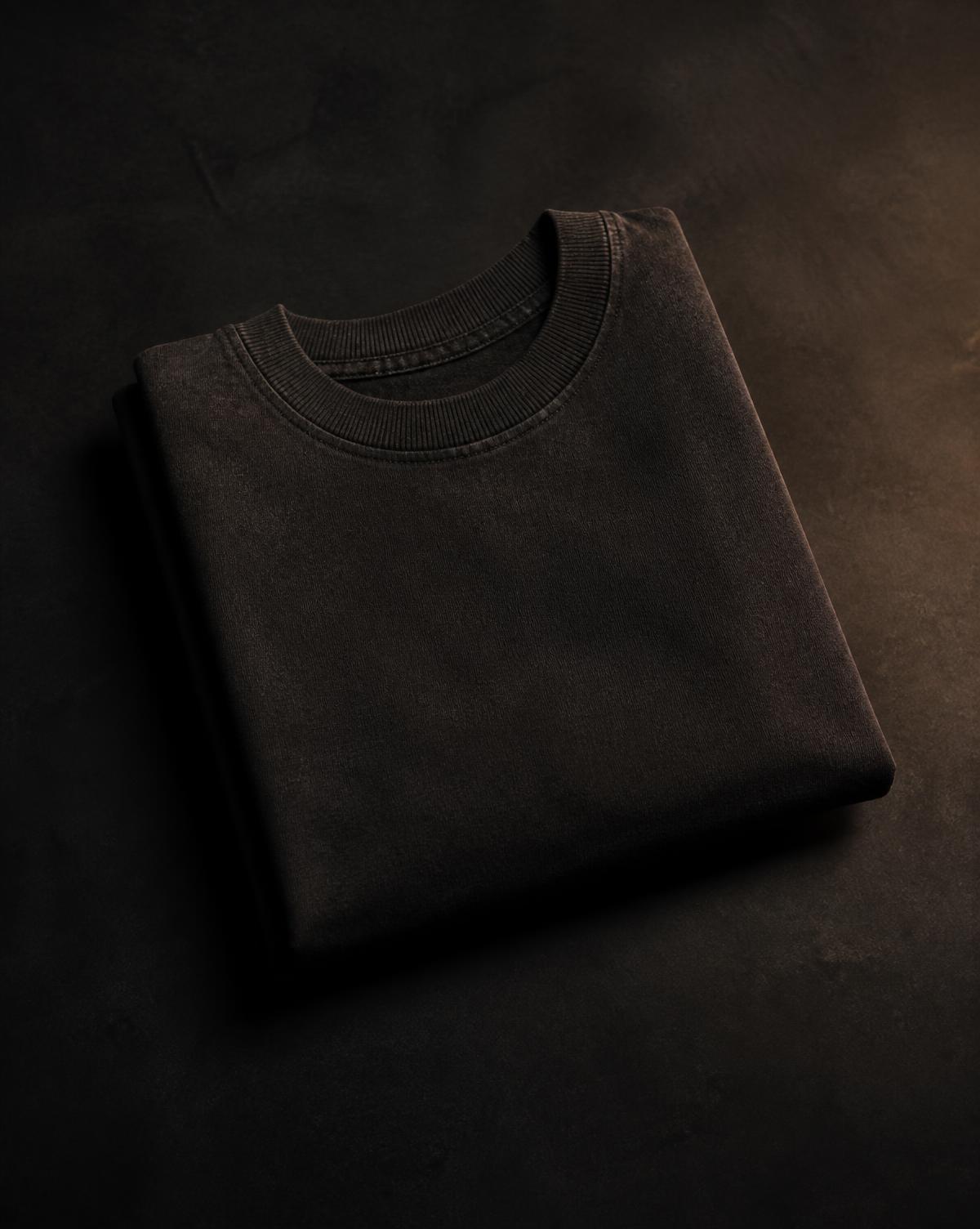 After the Closing Bell Tee in Washed Black