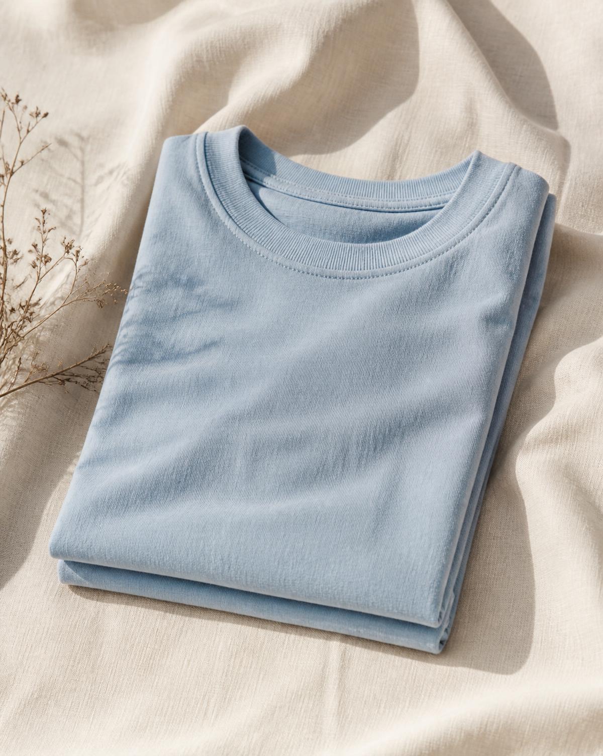 Palm Springs Air Race Tee in Washed Blue