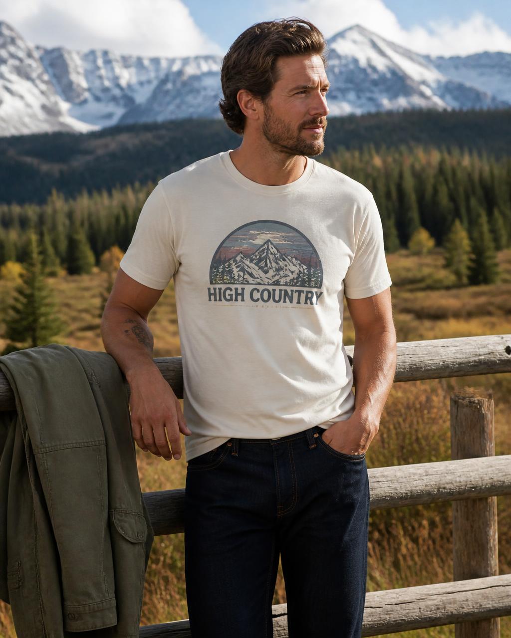 Colorado High Country Tee — GALLON JEANS lifestyle campaign image